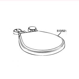 RM69 Toiletbril en deksel voor kleine pot kunststof