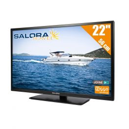 Salora Travel 12 volt HD LED TV 22 Inch met DVB-T2 en DVB-S2 Tuner / FastScan