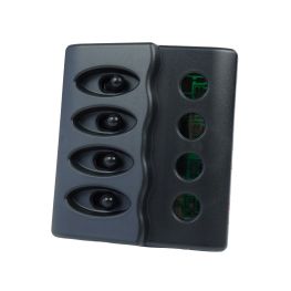 Spatwaterdicht Schakelpaneel 12 volt 4 schakelaars