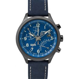 Timex IQ Fly-back Chronograph Blauw 