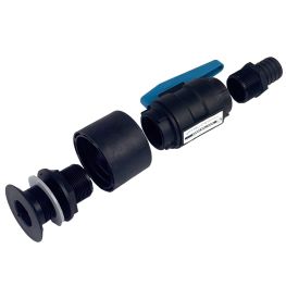 TruDesign Huiddoorvoer set compleet met Kogelafsluiter, Manchet en Slangtule 38 mm