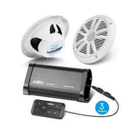 Velex VX502SW Marine versterker met Bluetooth en speakers