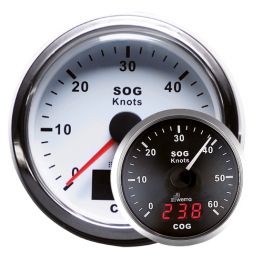 Wema GPS Snelheidsmeter met digitaal kompas Silver Gauge Serie