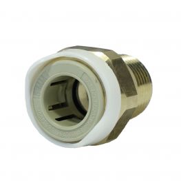 Whale Quick Connect Messing Adapter 1/2" NPT Male naar 15mm Fitting