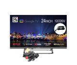 Smart Tech 24HG01VC 24 Inch 12 Volt Android/Google SMART HD LED TV met GRATIS stabilisator. Boot, camper, caravan en vrachtwagen