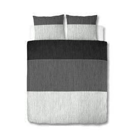 Dekbedovertrek Structure Zilver, Aanbieding!