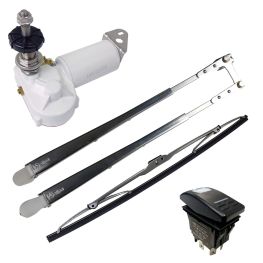 Allpa Ruitenwissermotor met arm en wisserblad 'Charly' aslengte 53mm