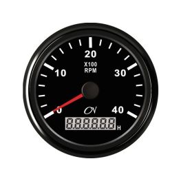 CN toerenteller met bedrijfsurenteller 4000 rpm Zwart