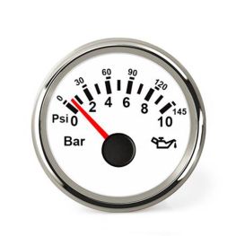  Hollex oliedrukmeter 0-10 Bar wit