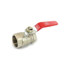 1 1/2 Messing kogelkraan 2x binnendraad