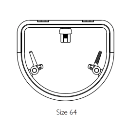 Lewmar Low Profile D-Luik Maat 64- 500mm x 600mm
