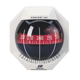 Plastimo Contest 130 Kompas Schotmontage wit rode roos