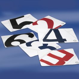 Place mats van zeilstof, onderlegger in 4 verschillende kleuren per set