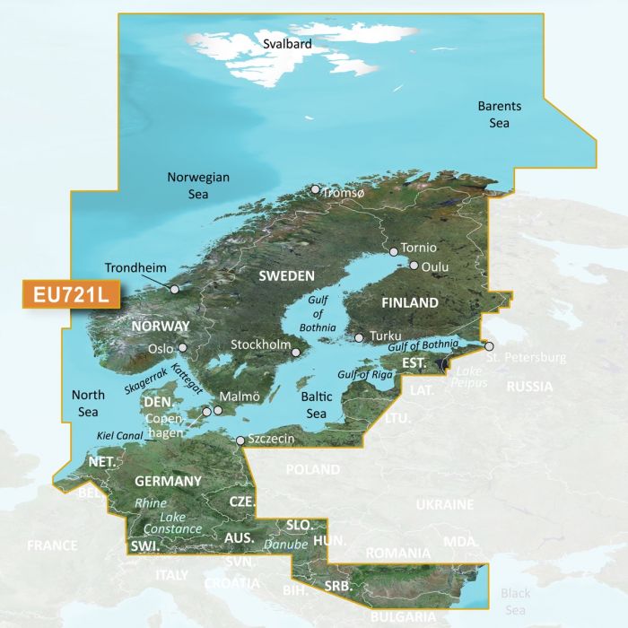 borduurwerk moed Reusachtig Garmin Blue Chart G3 VISION Waterkaart EU721L Noord Europa - Nautic Gear