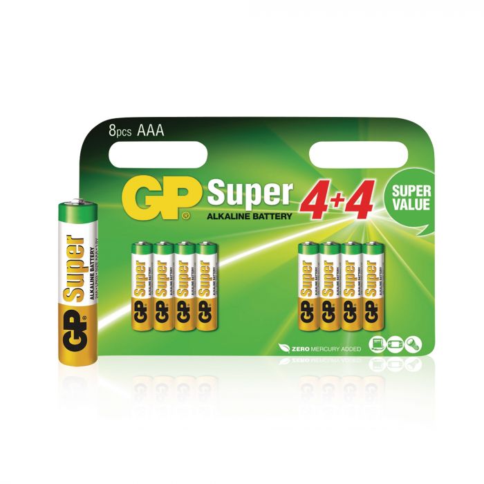 huurder Markeer Dan GP Alkaline Batterij AAA 1.5 V Super 8-Promotional Blister mini-penlite -  Nautic Gear