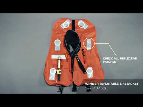 Baltic Winner reddingsvest invouwen