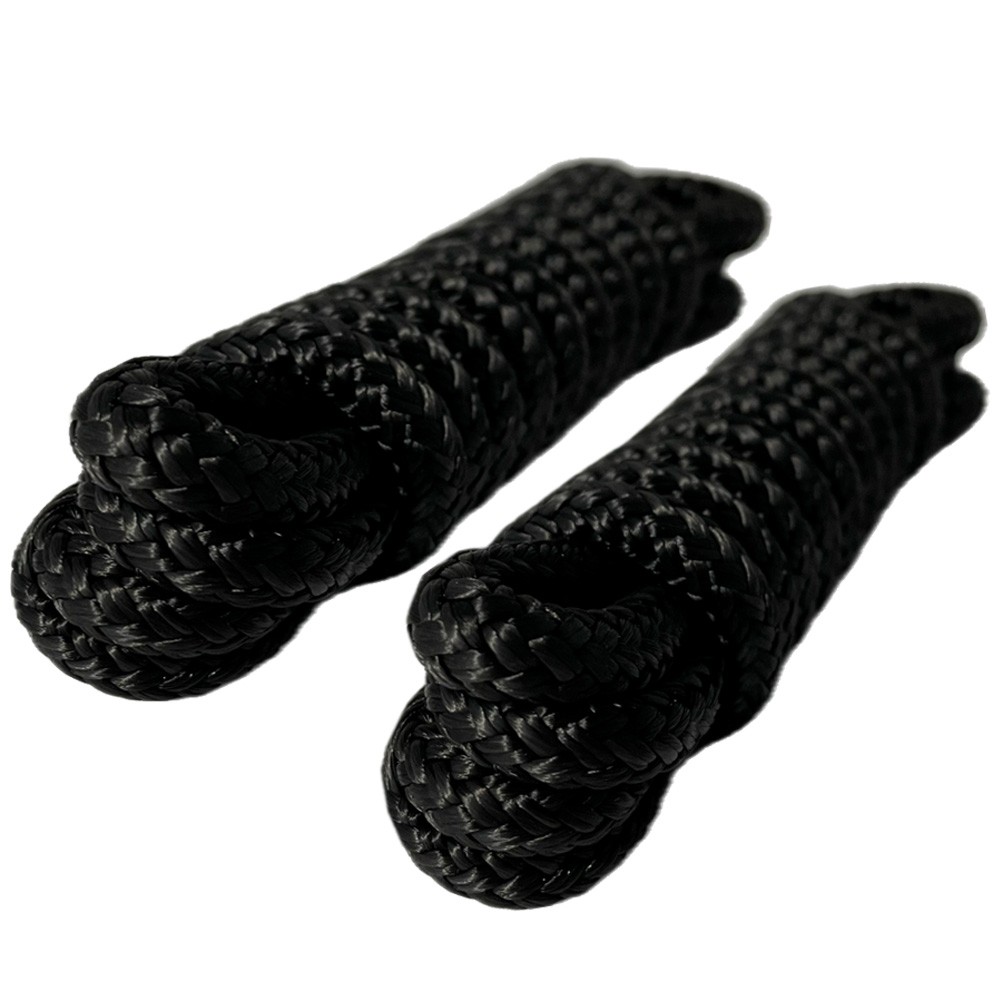 Image of NG Fenderlijn met aangesplist oog Zwart Dubbel gevlochten 10mm x 2 mtr. 2 stuks